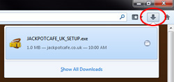 jackpot cafe download instructions step 1