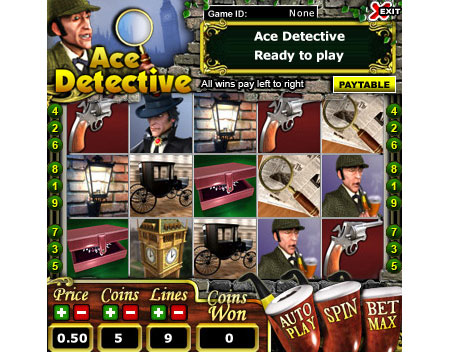 jackpot cafe ace detective 5 reel online slots game