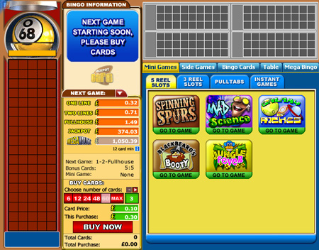 jackpot cafe 90 ball online bingo game