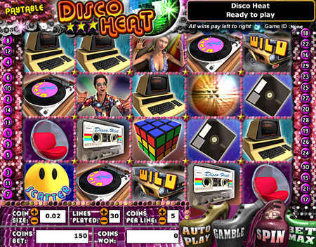 jackpot cafe disco heat 5 reel online slots game