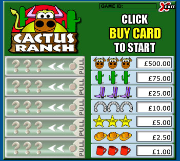 jackpot cafe cactus ranch pull tabs online instant win game