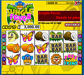 jackpot cafe jungle fever 5 reel online slots game