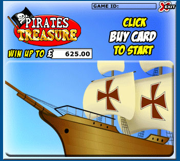 jackpot cafe pirates treasure scratch cards online instant win game