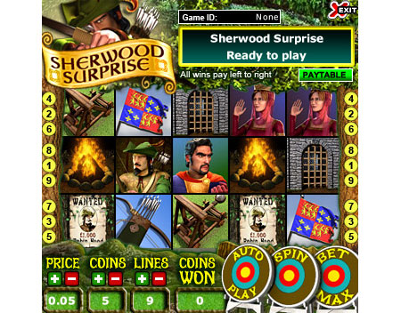 jackpot cafe sherwood surprise 5 reel online slots game