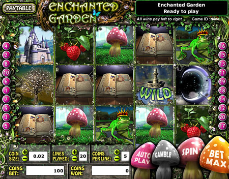 jackpot cafe enchanted garden 5 reel online slots game